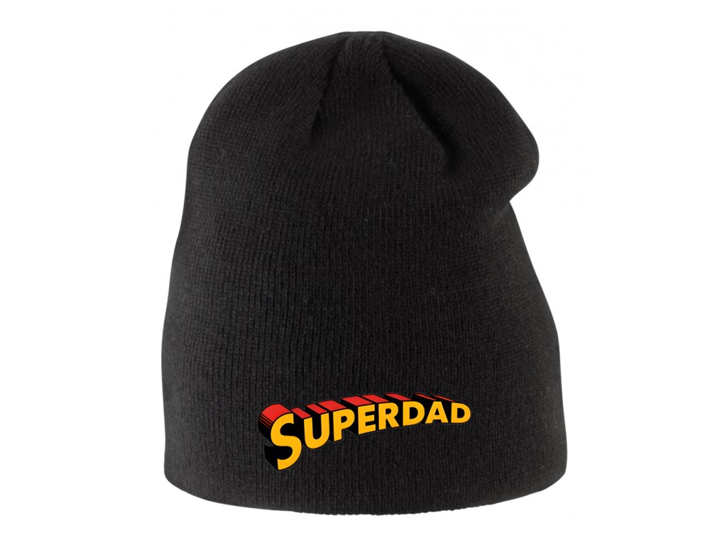 Detská zimná čiapka Super Dad Hero