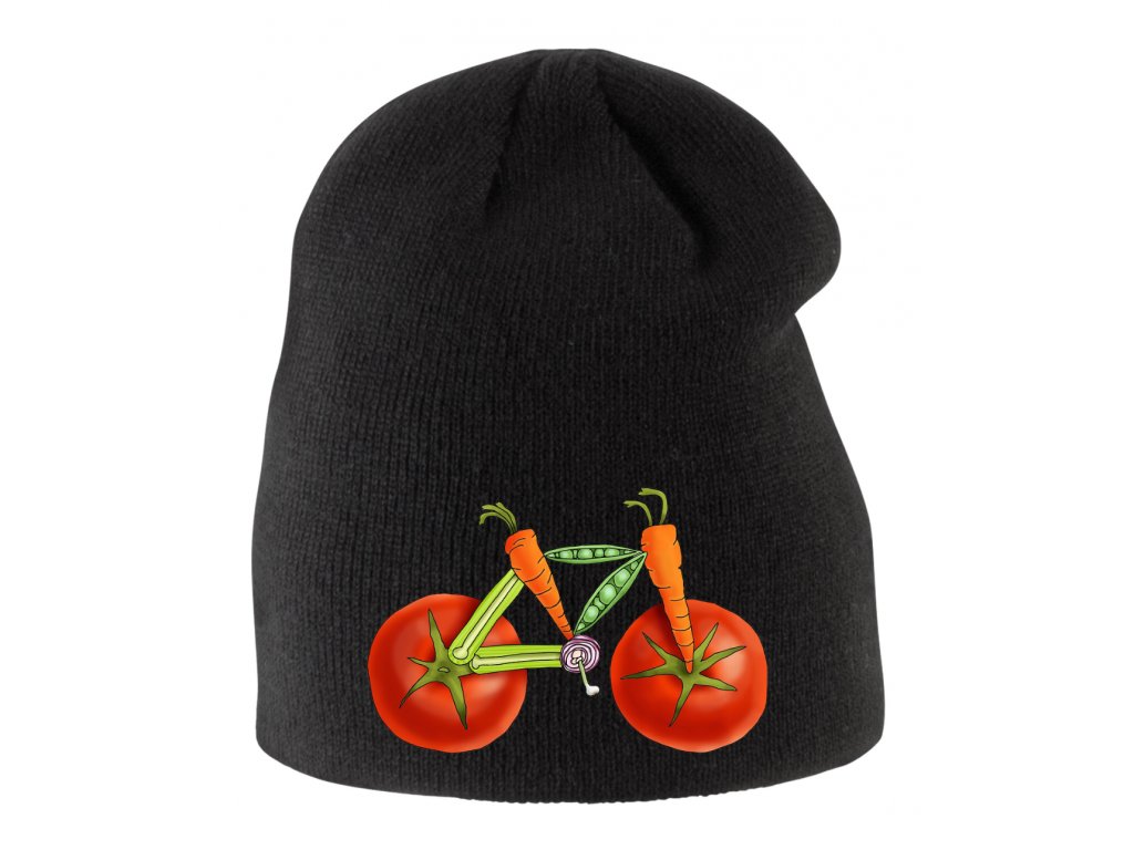 Detská zimná čiapka Zeleninový bicykel