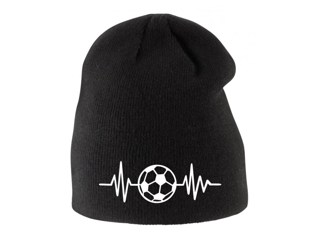 Detská zimná čiapka Futbalový tep