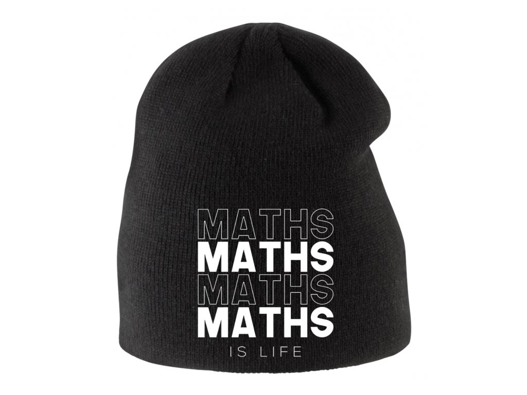 Detská zimná čiapka Matematika Život