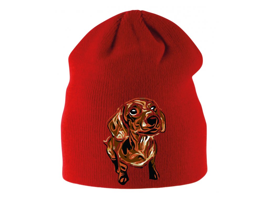 Detská zimná čiapka jazvečík