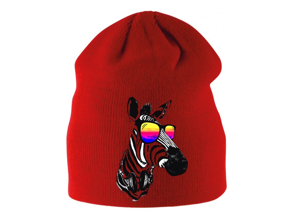 Detská zimná čiapka Zebra