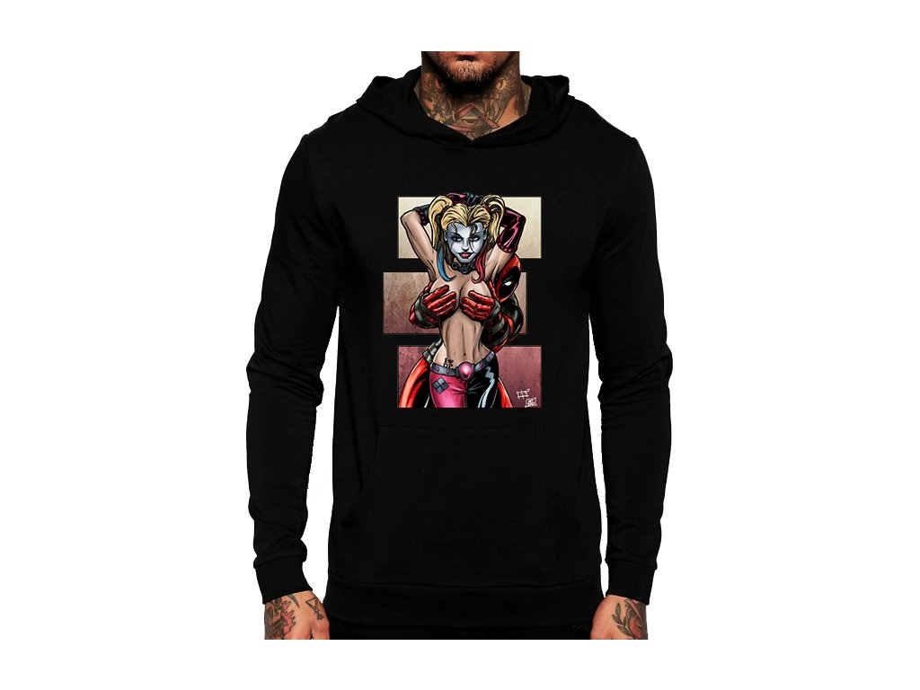 Mikina Deadpool a Harley Quinn