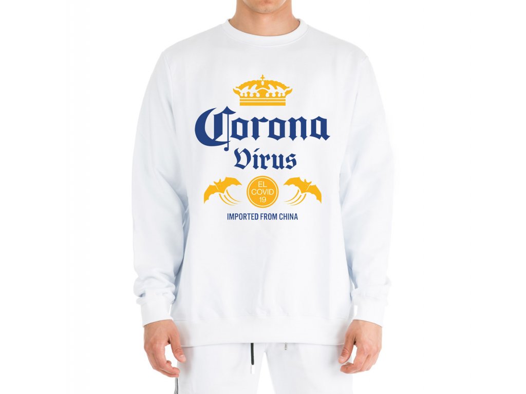 Mikina koronavírus paródia pivo