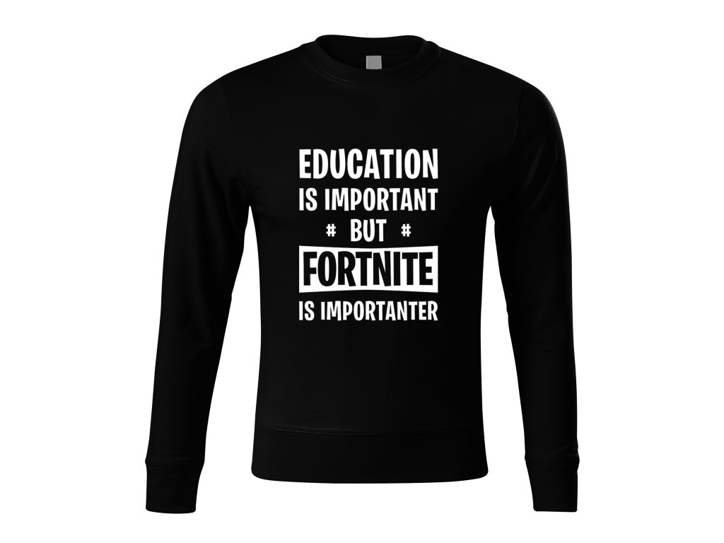 Vzdelanie je dôležité, ale Fortnite je dôležitejší sveter