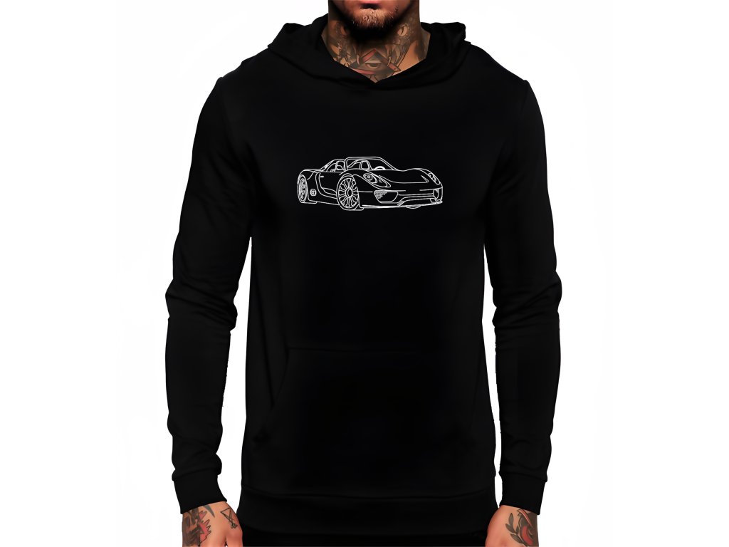 Porsche 918 sveter v minimalistickom štýle