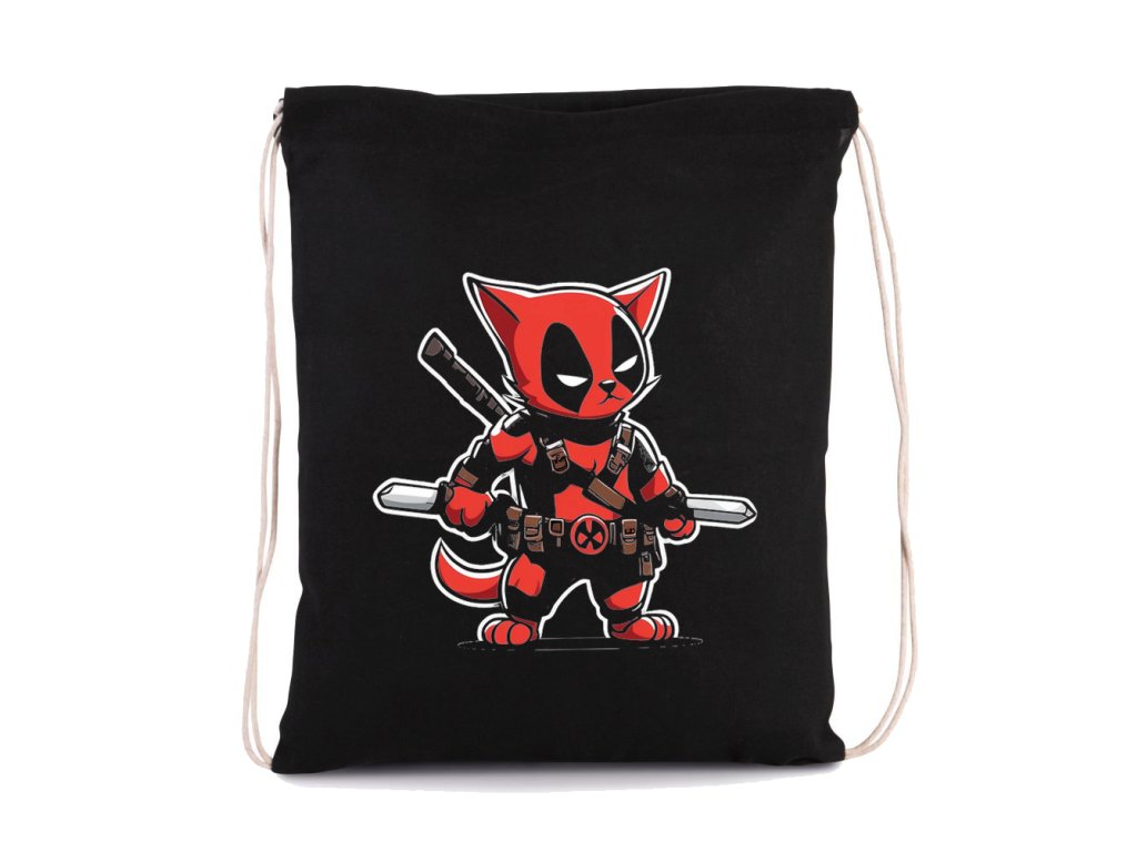 Deadpool ako mačacia taška