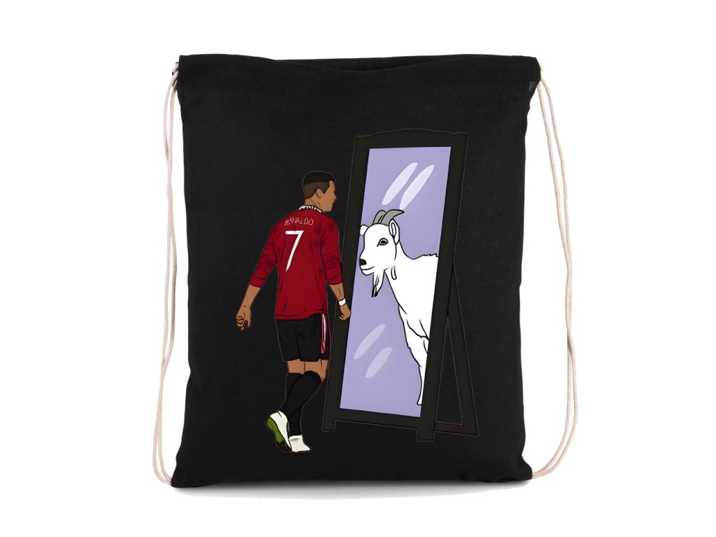 Ronaldova taška vidí KOZU v zrkadle