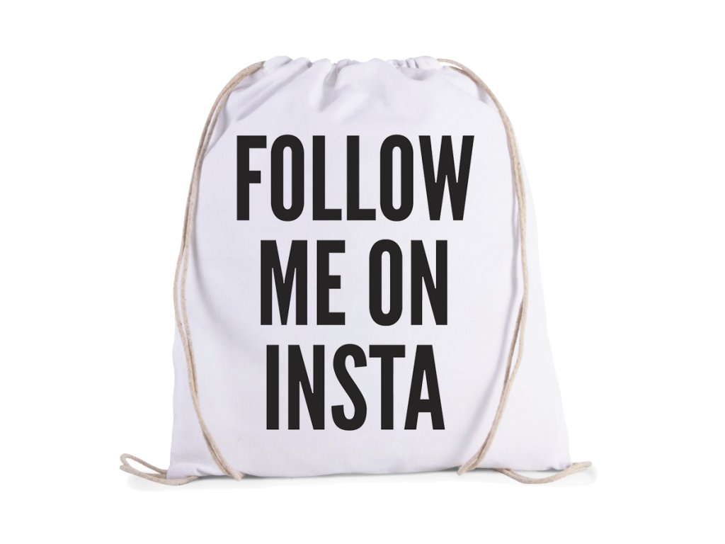 Taška Sleduj ma na Instagrame