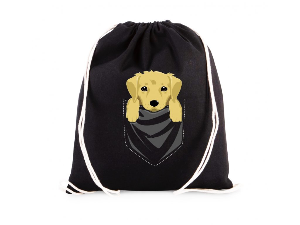 Taška zlatý retriever do vrecka