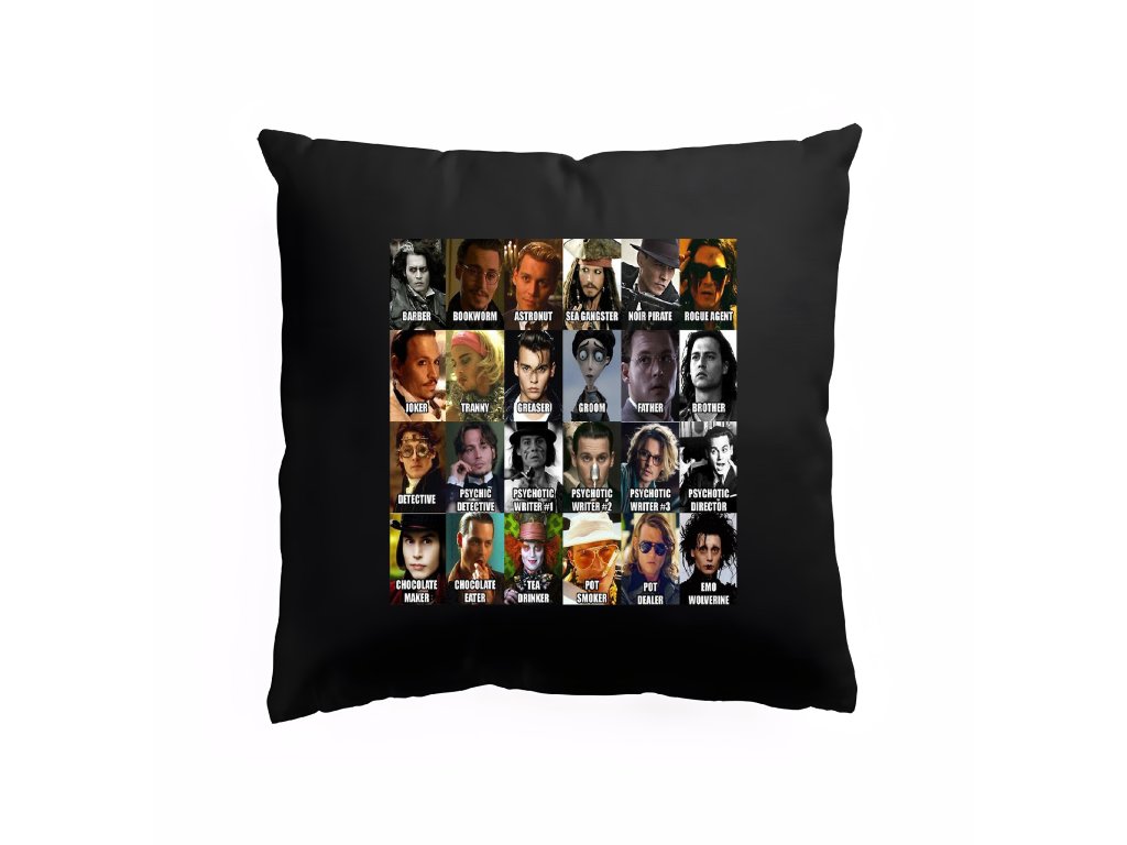 Vankúš Johnny Depp 24 tvárí