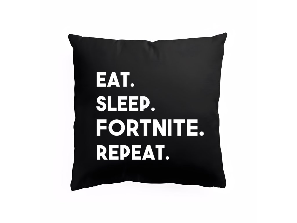 Fortnite vankúš Jedlo-Spánok-Fortnite-Opakovanie
