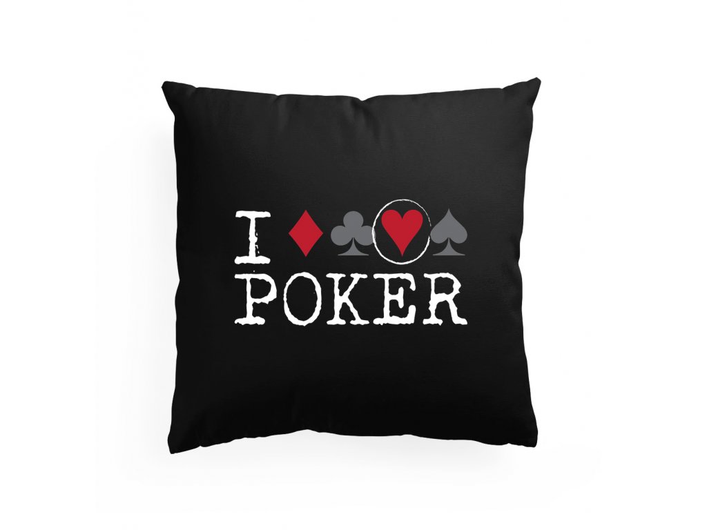 Milujem poker vankúš