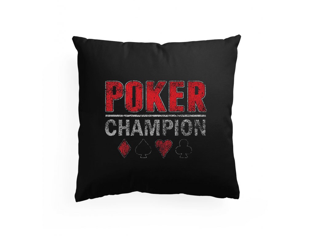 Pokerový šampión vankúš