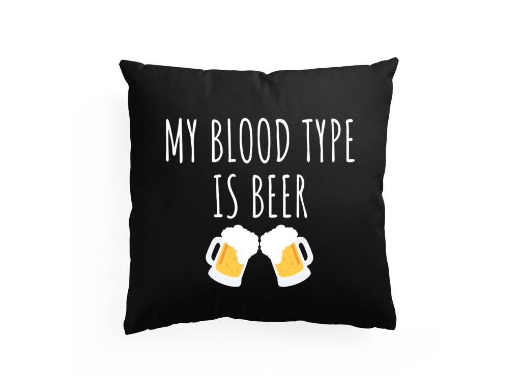 Vankúš krvná skupina pivo