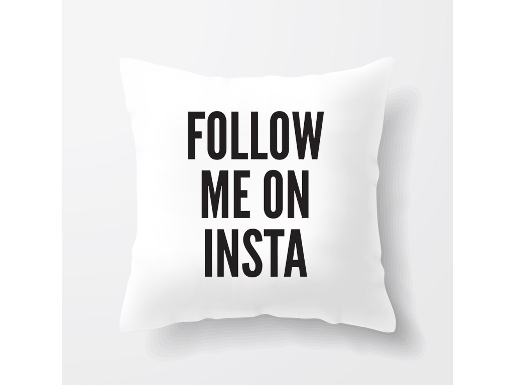 Vankúš Sleduj ma na Instagrame