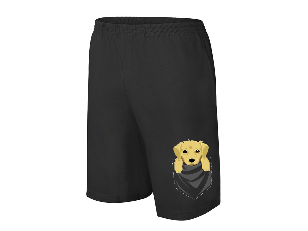 Pánske/detské šortky Golden Retriever s vreckovým vzorom