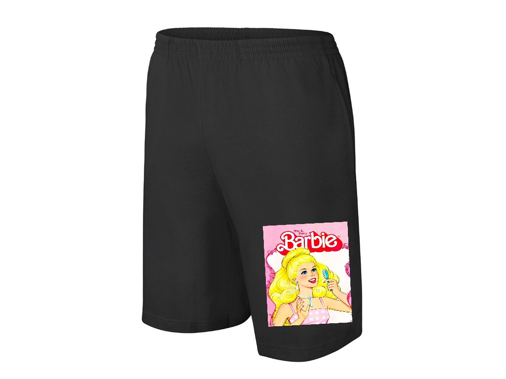 Pánske/detské šortky Barbie krásna a ružová