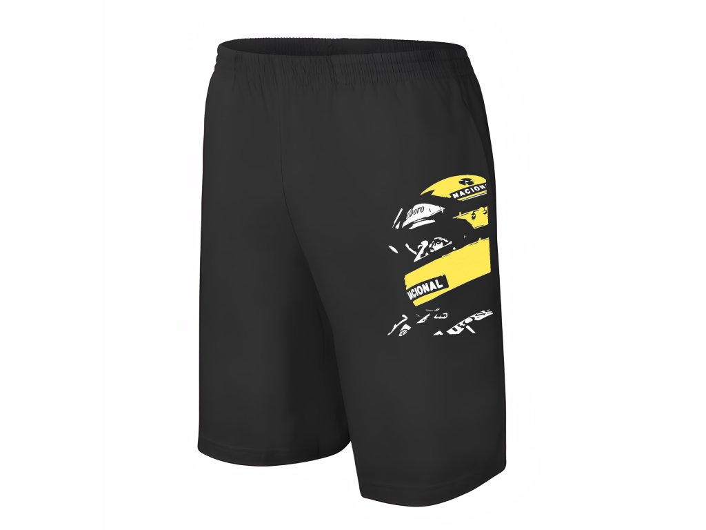 Pánske/detské šortky Senna duch! Legendárna F1 prilba