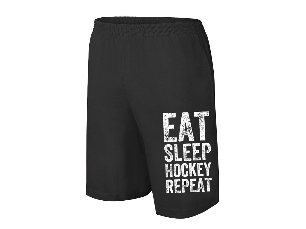 Pánske/detské šortky Eat Sleep Hockey and Again