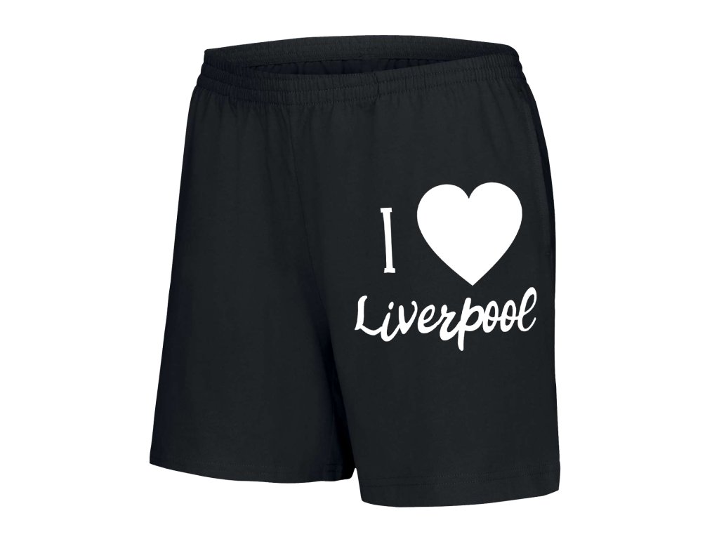 Dámske šortky I Love Liverpool FC
