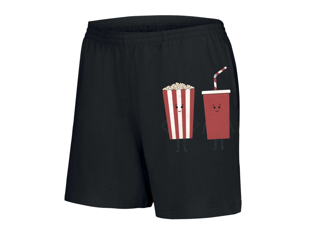 Dámske šortky popcorn a kola - nerozlučná filmová dvojica