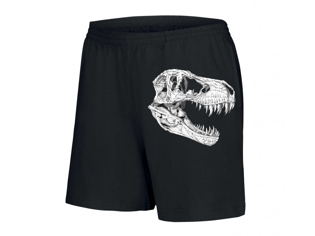 Dámske šortky T-rex s lebkou