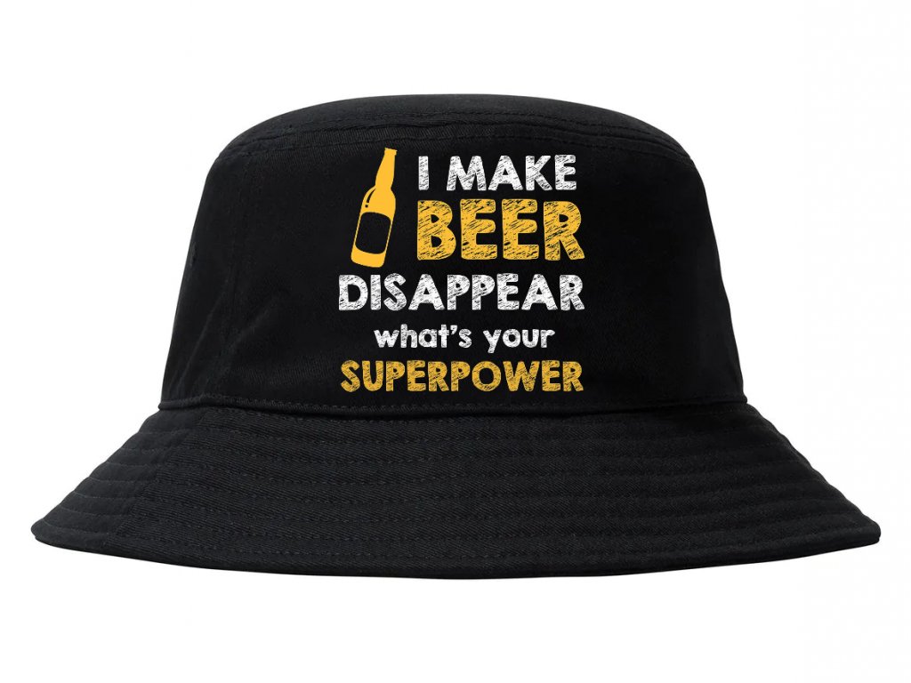 Čiapka Nechám zmiznúť pivo, a aká je tvoja superschopnosť?