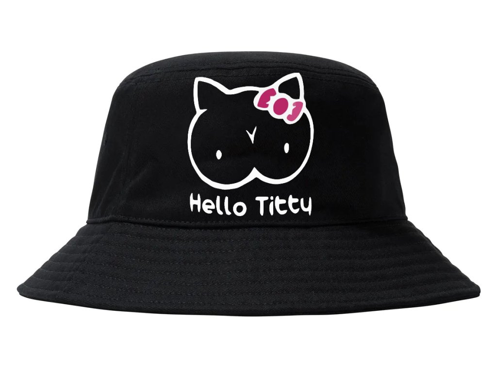 Hello Kitty čiapka paródia