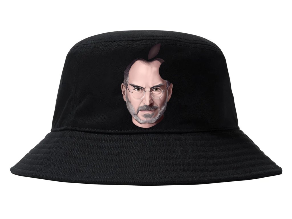 Steve Jobs Jablková čiapka