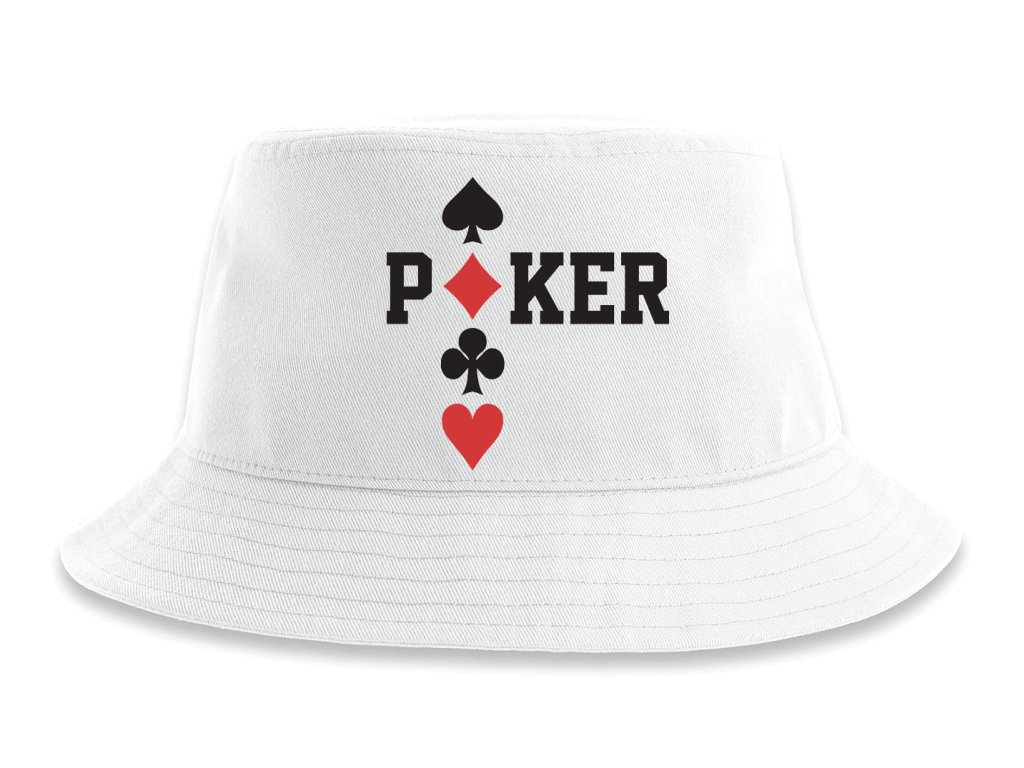 Pokerový klobúk, káro, pika, tref, srdce