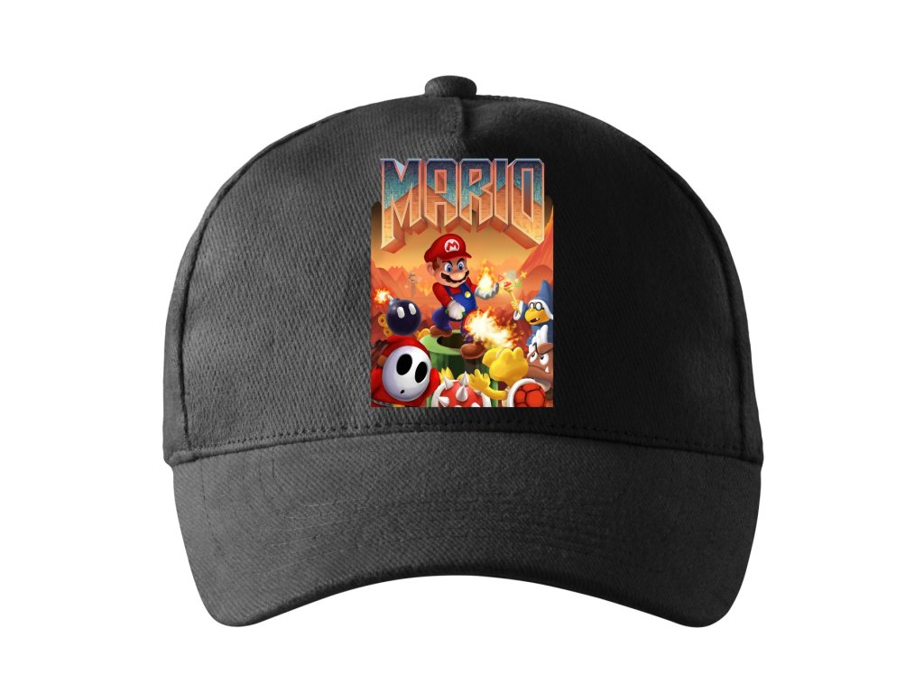 Kšiltovka Mario doom parodie