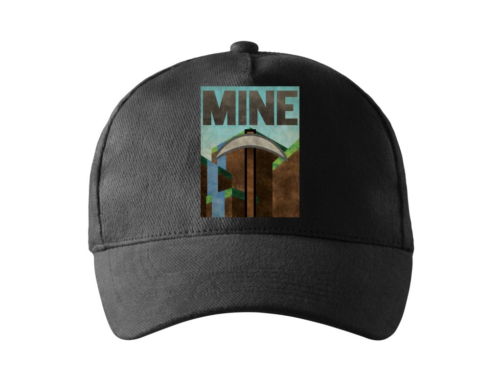 Kšiltovka Minecraft Těžit