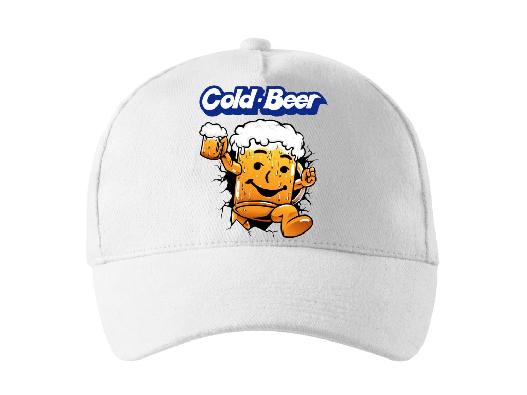 Vychladené pivo v čiapke