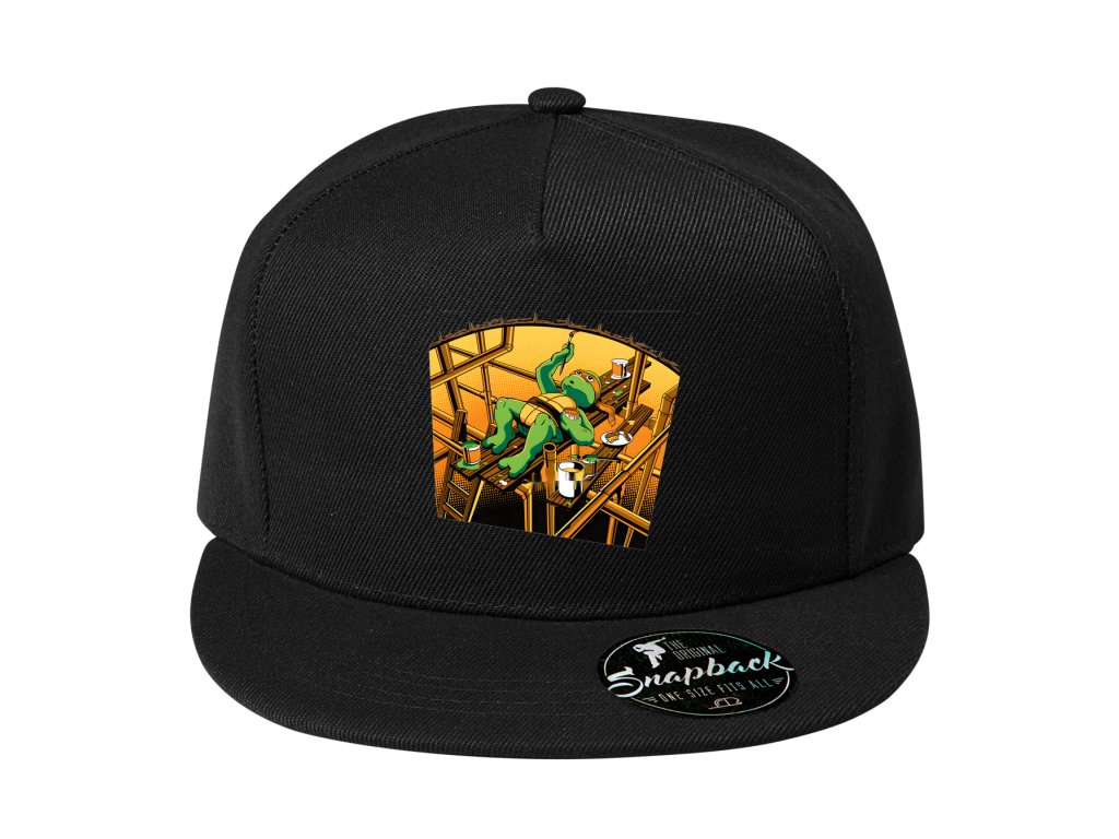 Michelangelo Squared Snapback čiapka – Umenie, pizza a pohoda