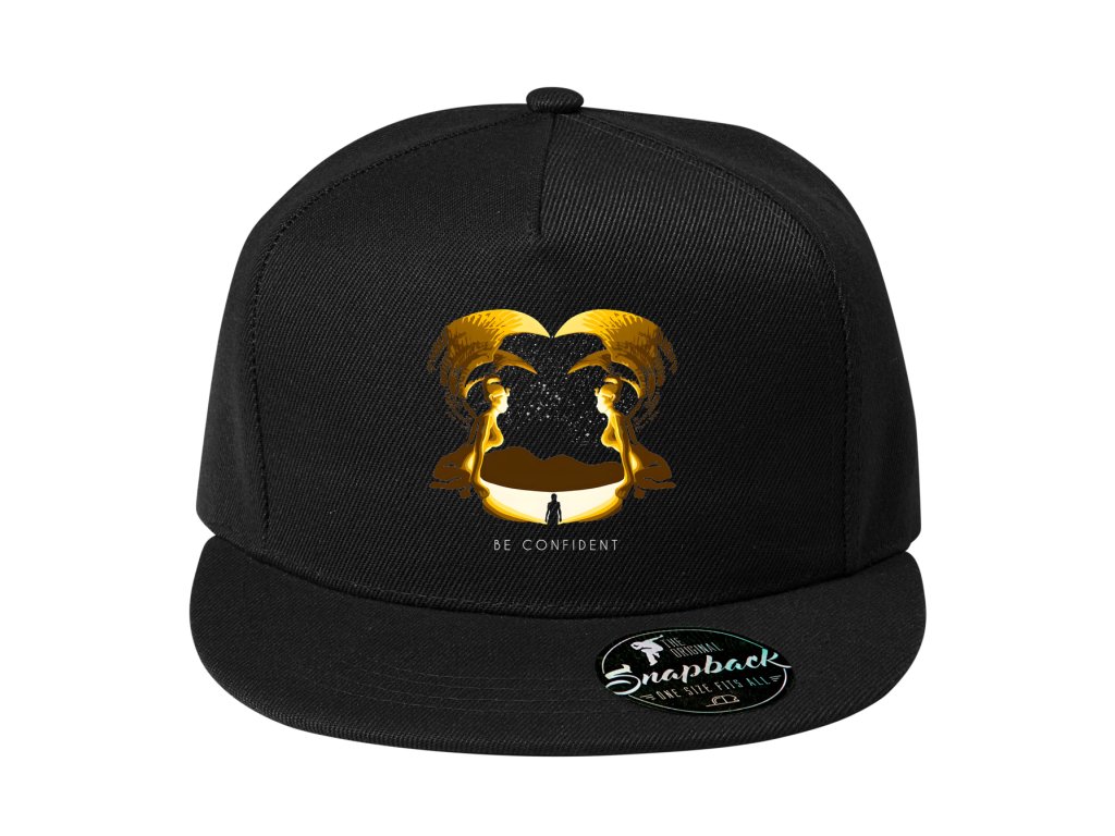 Snapback šiltovka S odvahou a pokojom vstupujeme do svetla