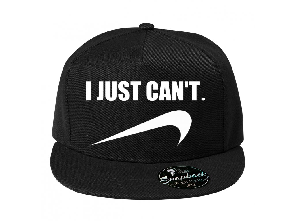 Snapback I just can't - Nike paródia
