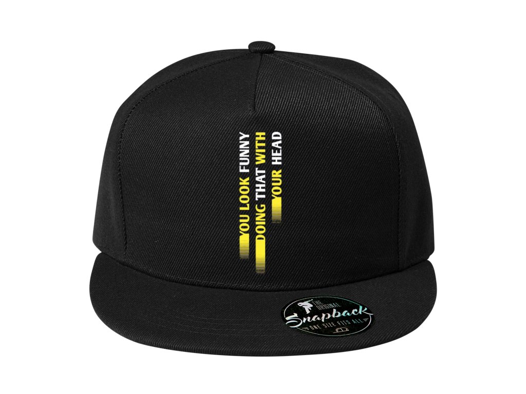 Snapback Vyzeráš smiešne, keď nakloníš hlavu