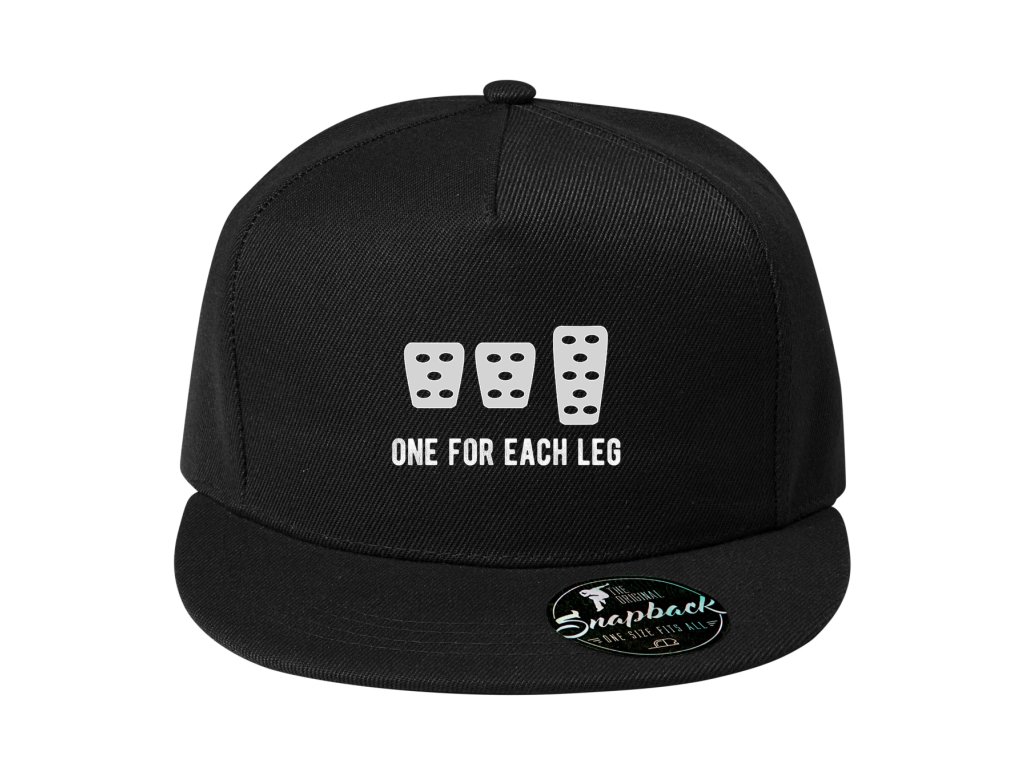 Snapback Tri pedále, žiadne výhovorky – jeden pre každú nohu