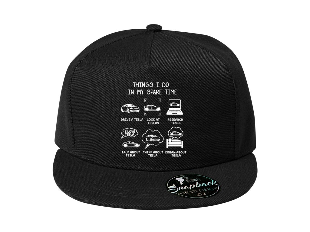Snapback Žijem podľa Tesly - šoférujem, googlim, snívam - a teraz aj nosím