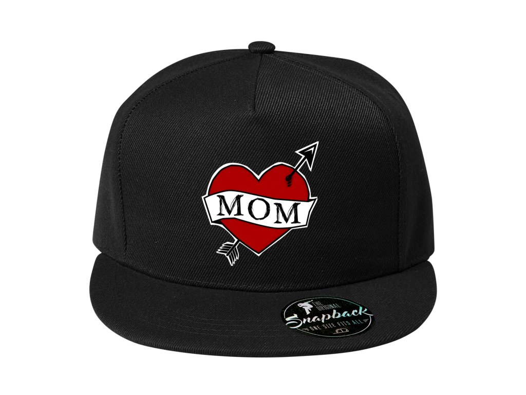 Snapback Retro Tetovanie Srdce Mama