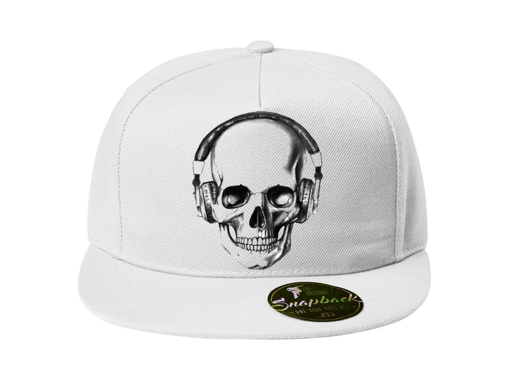 Snapback lebka so slúchadlami