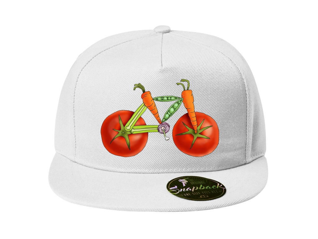Snapback zeleninový bicykel