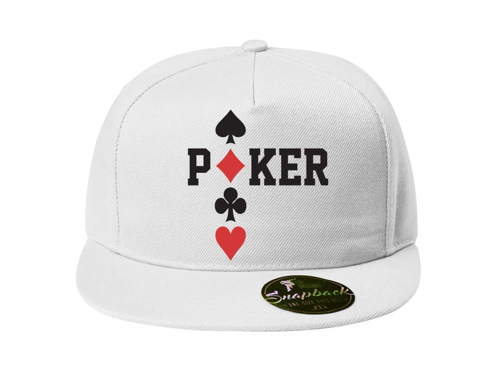 Snapback Poker Káry Piky Trefy Srdcia