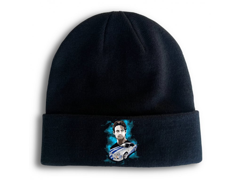Pletená zimná čiapka Rýchlo a zbesilo - Paul Walker
