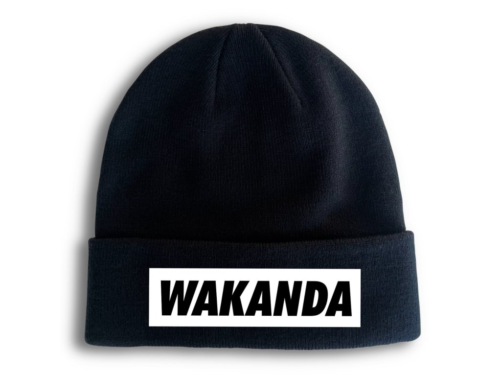 Pletená zimná čiapka Wakanda