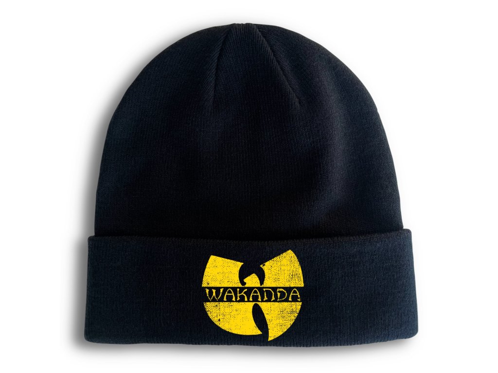Pletená zimná čiapka Wakanda - Čierny Panter
