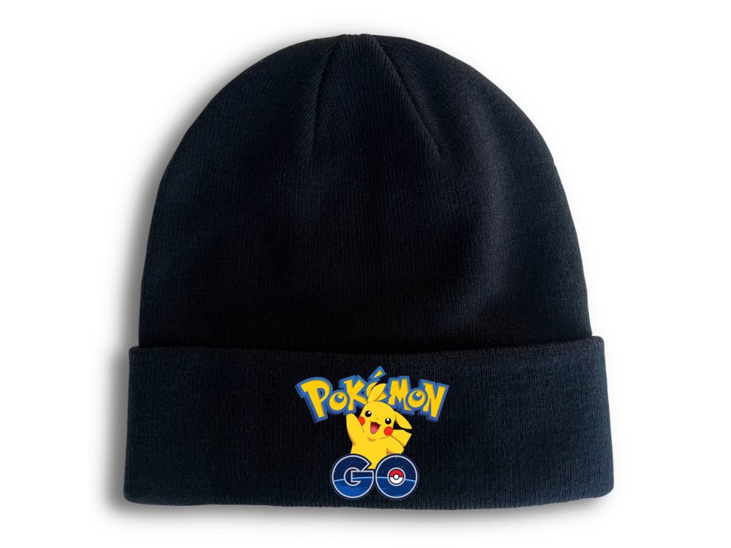 Zimná pletená čiapka Pokémon Go - Pikachu