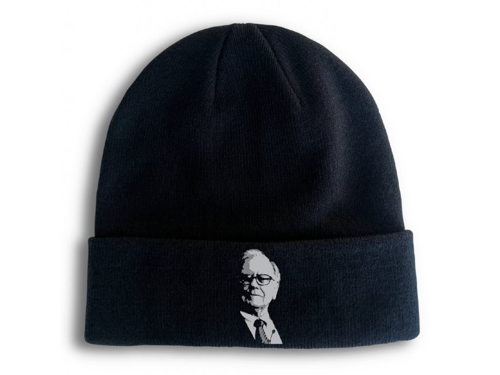 Warren Buffet Icon pletená zimná čiapka