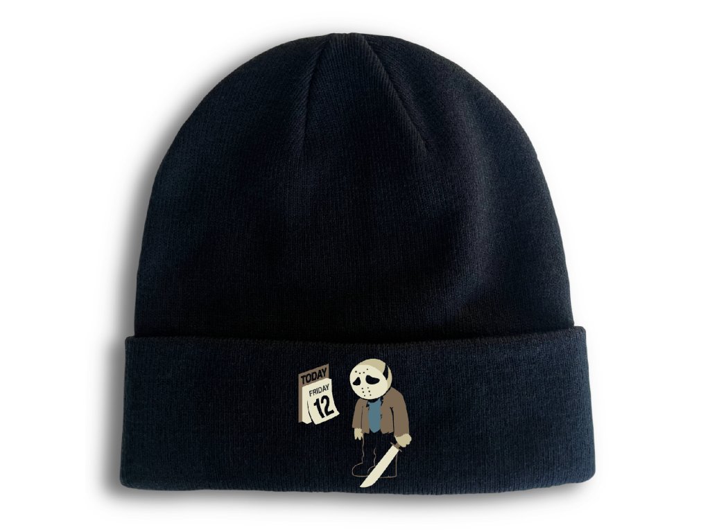 Pletená zimná čiapka Piatok 13.